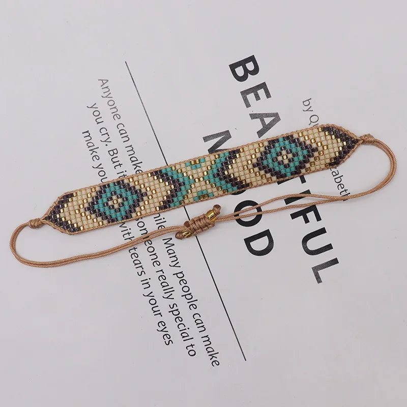 Tejesa ALIYA MIYUKI Weaving Beads Bracelets Geometry Personalized Bracelet Fashion Bohemia Jewelry Wholesale