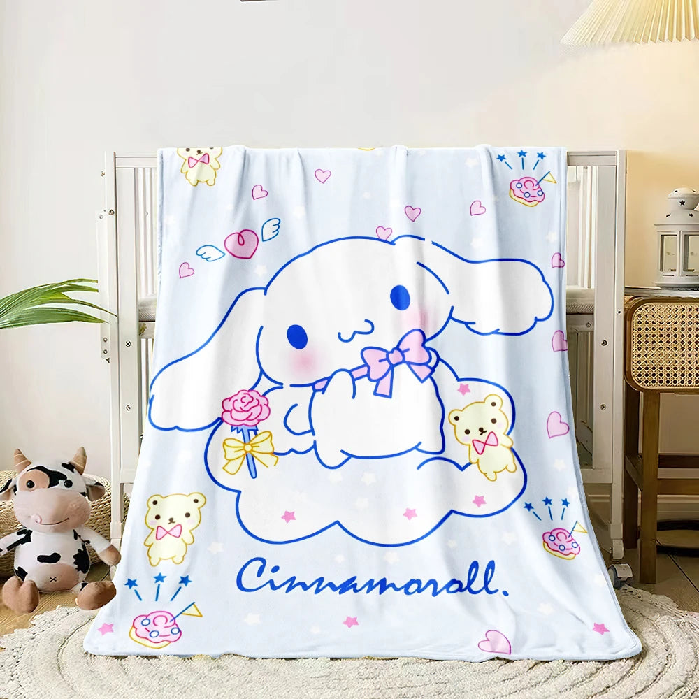 Hemasa Lightweight Flannel Throw for Bed, Travel, Camping, Livingroom, Office, Couch,Chair