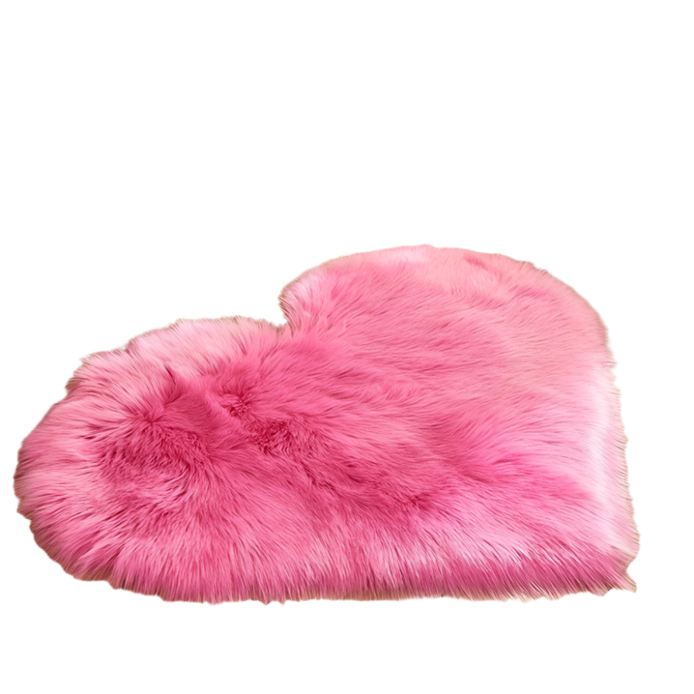 Hemasa Valentine'S Day Small Heart-Shaped Plush Area Rug Soft Indoor Carpet for Living Room Bedroom Cozy Home Decor New Year'S Gift