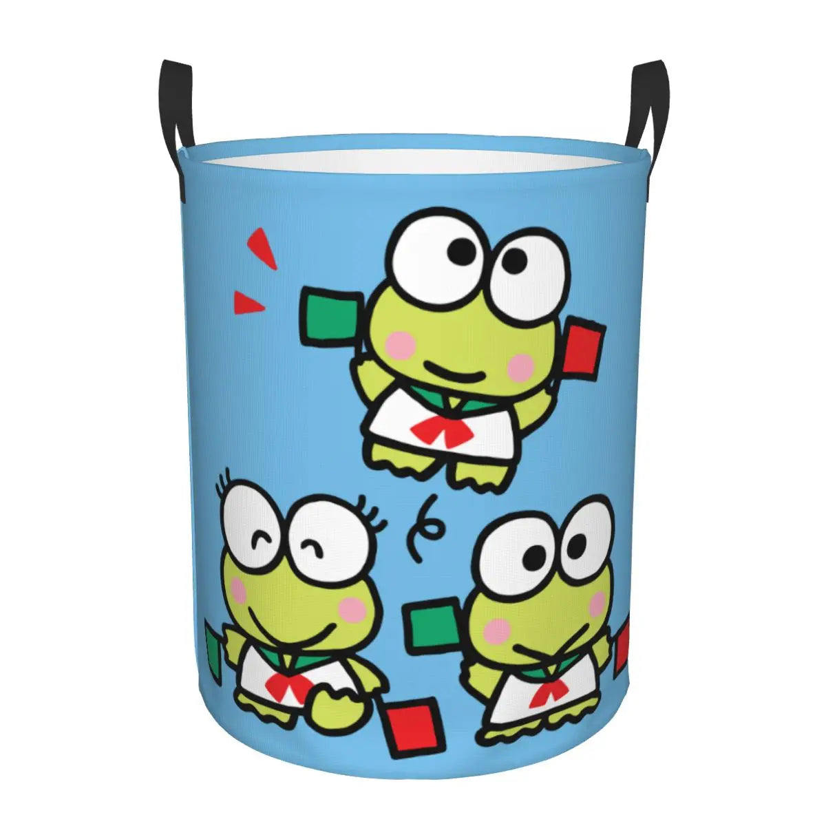 Tejesa Laundry Basket Foldable Large Capacity Clothes Storage Bin Big -eyed Frog Anime Baby Hamper