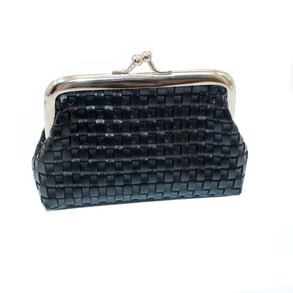 2024 New Lipstick Storage Bag Pure Color Fans You Short Clip Package Lady Crocodiel Pattern Kiss Lock Coin Purse  Cute Wallet