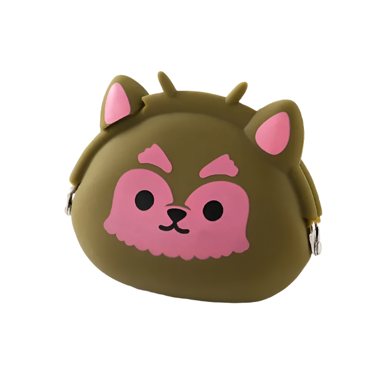 Hemasa Animal cartoon creative clip coin wallet Silicone new coin wallet children's cute key storage bag