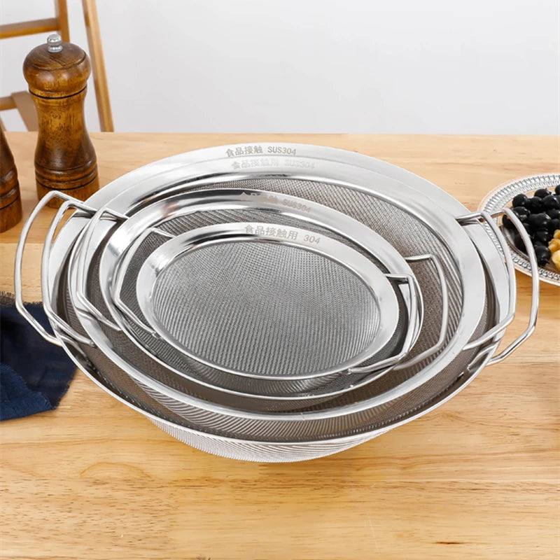 Hemasa Stainless Steel  Mesh Strainer Basket with Double Handles