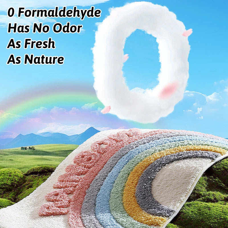 Hemasa Ultra-Plush Anti-Slip Bath Mat 8x Water Absorption, Quick Dry, Anti-Bacterial, 200% Plush, Safe for Kids Elders, 0 Formaldehyde