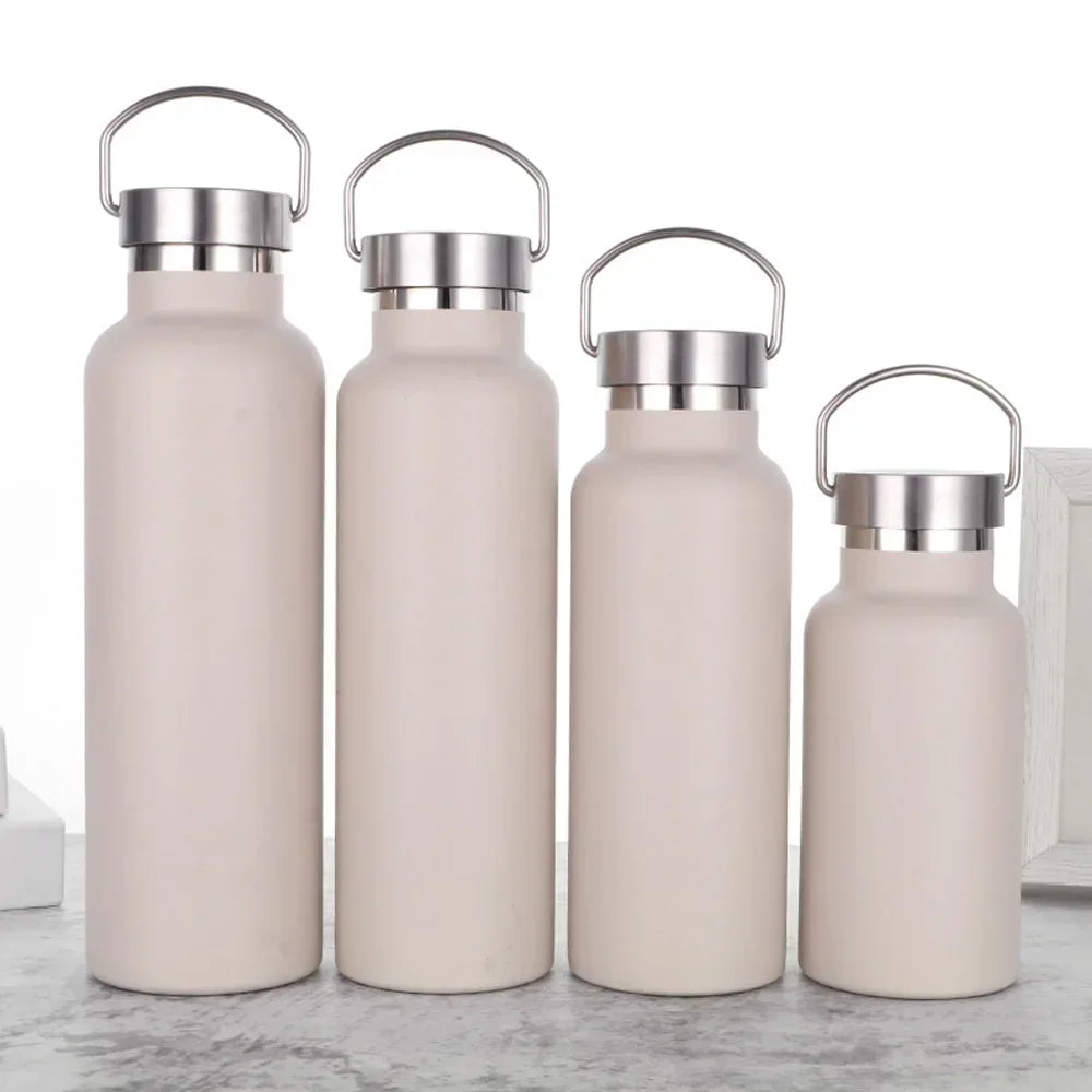 Hemasa Stainless Steel  Tumbler Cups with Lid Portable Outdoor Vacuum Flask Children's Water Bottle 350ML/ 500ML/ 750ML