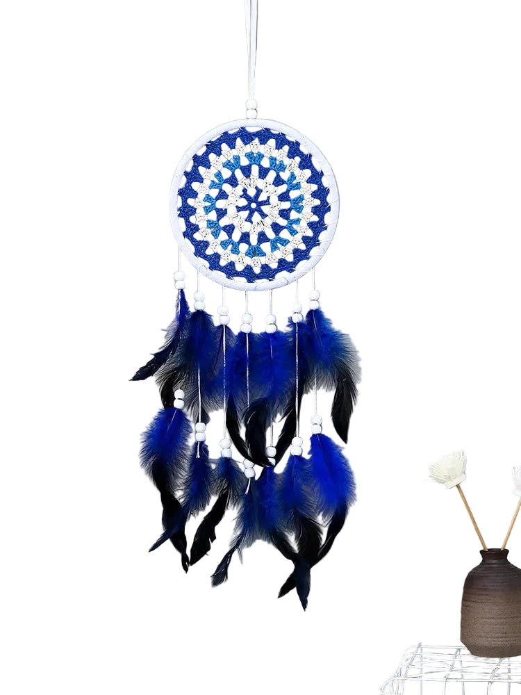 Tejesa Dream Catcher Office Bedroom Hanging Ornaments Creative Hand-Woven Feather Car Pendant Wall Decor Birthday Gift Home Decoration