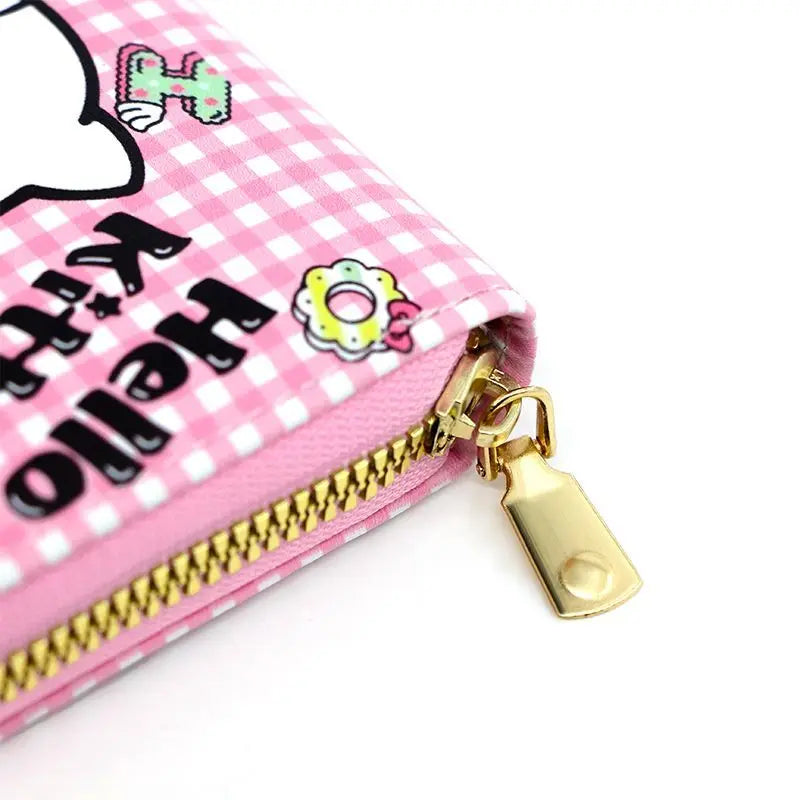 Hemasa Hello Kitty Wallet for Women/Small Short Wallets Zipper Coin Purse for Girls/Students