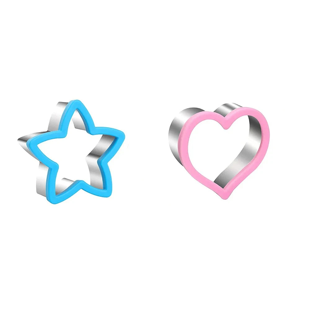 Hemasa Sandwich Cutters For Children Kids Heart Star Mickey Bread Toast Lunch Bento Box Food Cookie Sandwich Makers Molds
