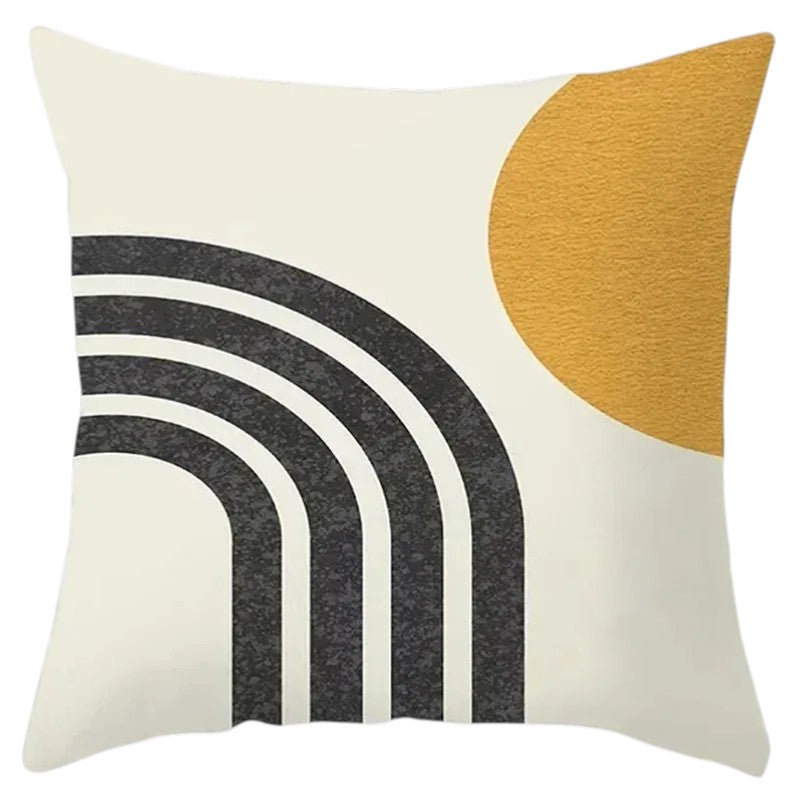 Hemasa 4Pcs Decorative Pillow Bedroom Sofa Car Cushion Cover Abstract Line Pattern Series Throw Pillow