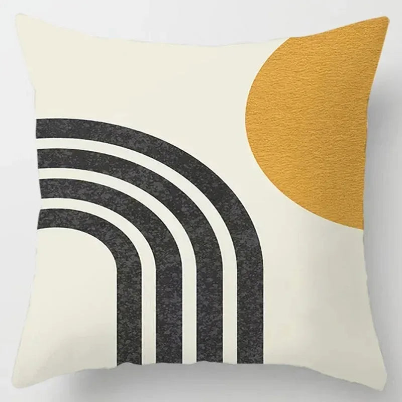 Hemasa 4Pcs Decorative Pillow Bedroom Sofa Car Cushion Cover Abstract Line Pattern Series Throw Pillow