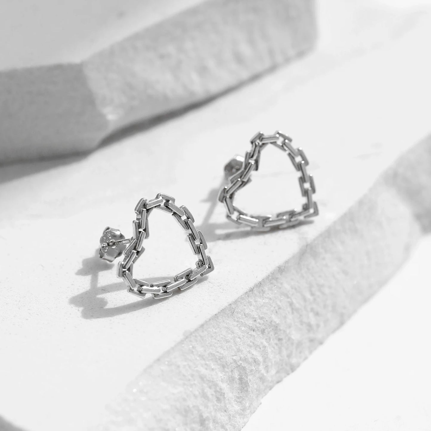 MODIAN Genuine 925 Sterling Silver Classic Hearts Lock Hoop Earrings For Women Romantic Earrings Fine Hypoallergenic Jewelry