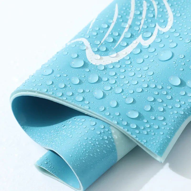 Hemasa Cartoon Cute Fish Shark Silicone Swimming Cap for Children  Kids Swimming Cap