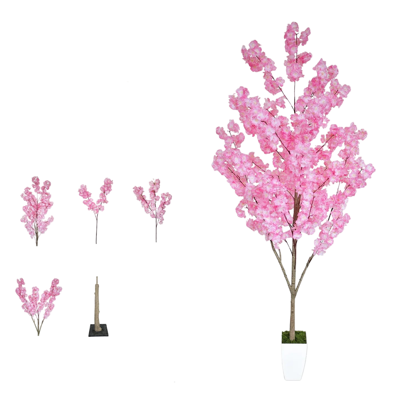 Tejesa 160-210CM Artificial cherry blossom tree plant Indoor outdoor Ornament fake plant for home wedding party living room decoration