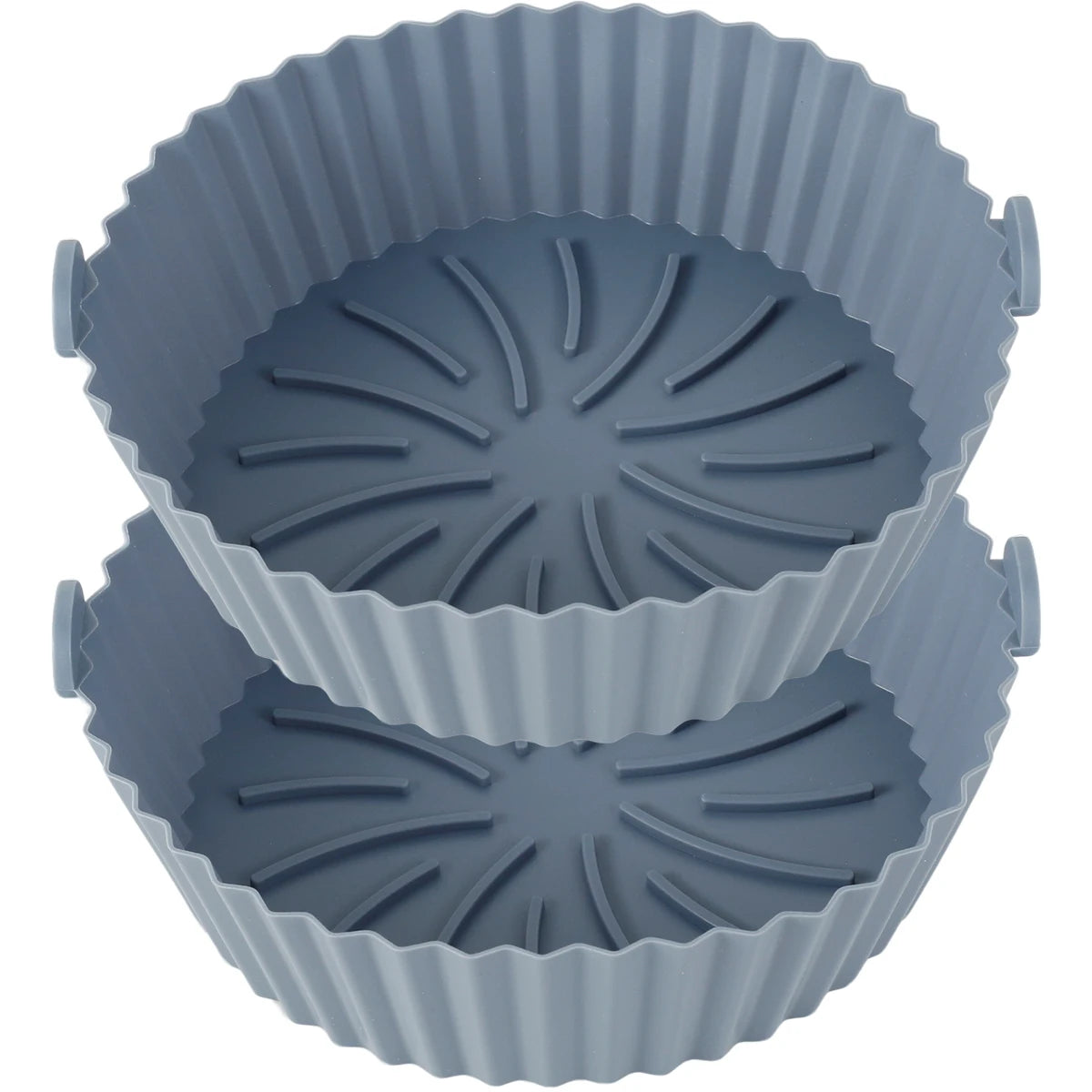 Tejesa 3/2pc Air Fryer Silicone Liner Soft Baking Pan Reusable Airfryer Oven Baking Tray Fruit Wash Basket Pizza Pan Liner Accessories