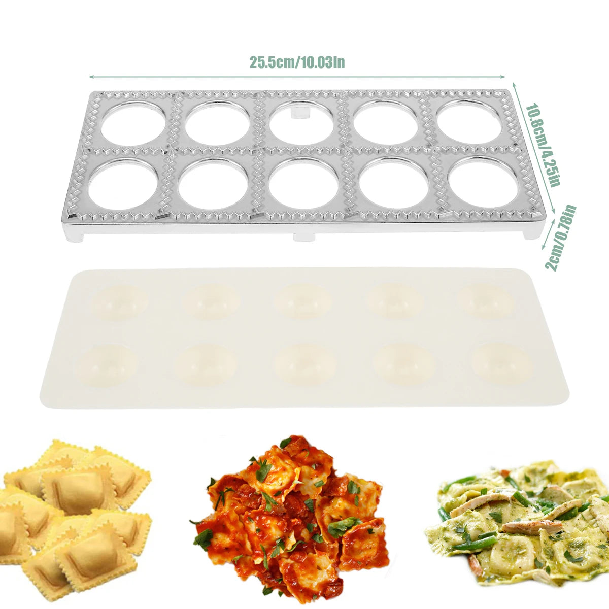 Tejesa 3/1pc Dumpling Moulds Aluminum Alloy Fast Pelmeni Maker Ravioli Mould for Kitchen Cooking Dumplings Pies Wontons Fruit Pies Tool