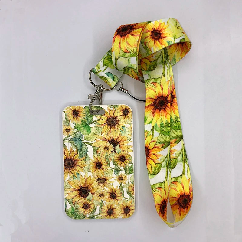 Tejesa Little daisy Lanyard for Key Cute Neck Strap Card ID Badge Holder Key Chain Accessories Wholesale