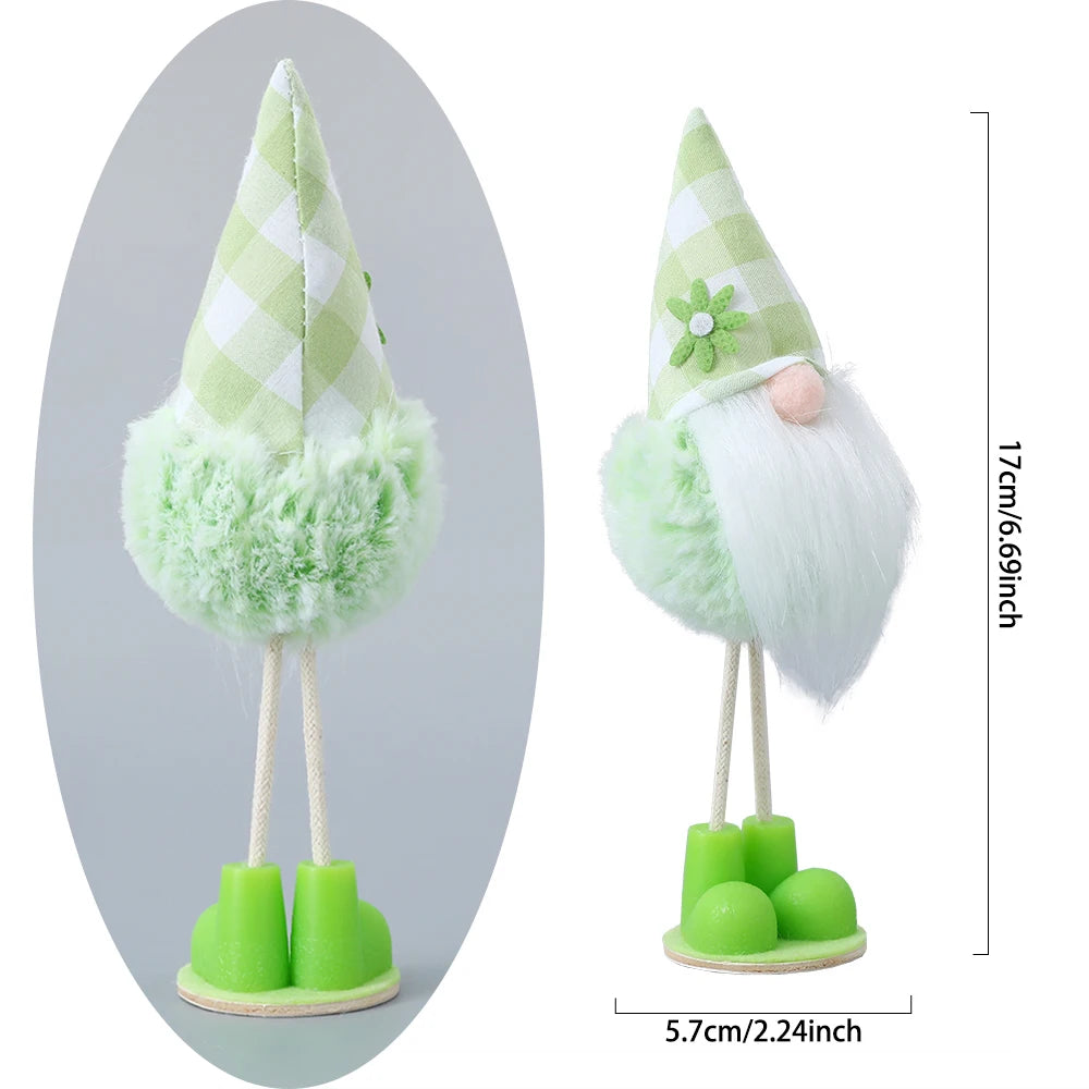 Easter Self-Standing Bunny Gnome Decoration Plush Spring Gnomes Handmade Rabbit Gifts Elf Faceless Doll Holiday Home Decoration