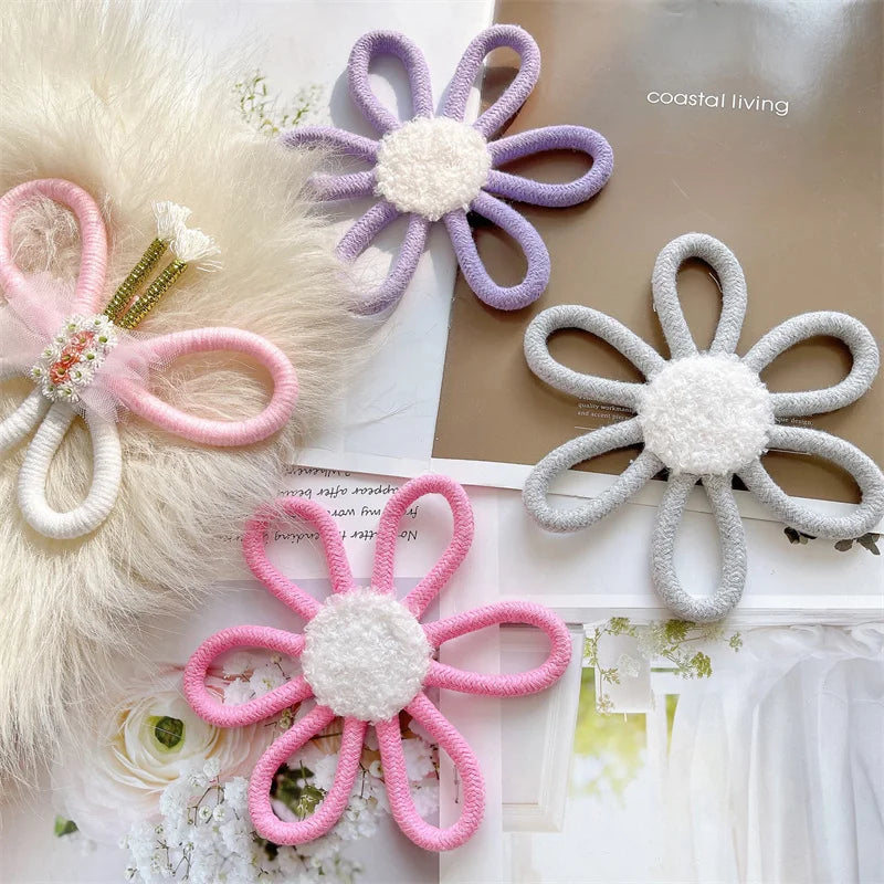 Hemasa 20Cm Cotton Rope Woven Daisy Flower Wall Ornament Bohemian Macrame Daisy Wall Hanging Decor Nordic Baby Kids Room