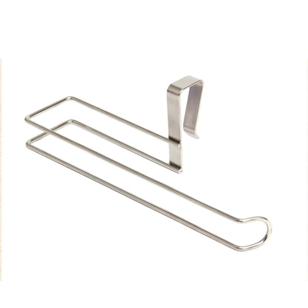 Tejesa Kitchen paper towel holder Stainless steel nail free punch free wall mounted metal toilet roll holder