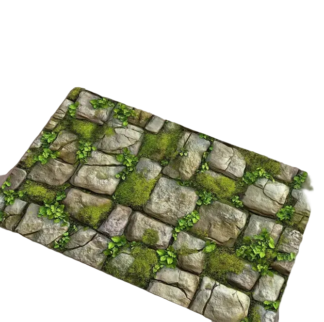 Tejesa  Rural Style Stone Rugs /Wall Design Welcome Floor Mat