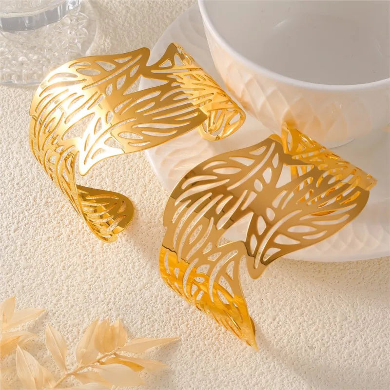 Hemasa Stainless Steel Cuff Bracelet For Women