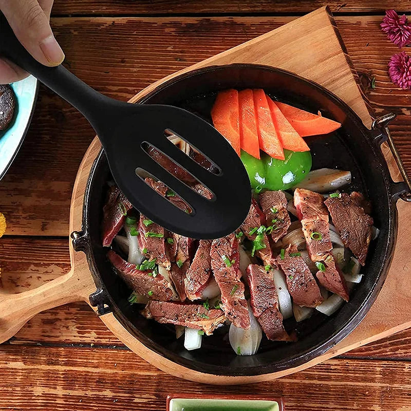 Hemasa  Silicone Cooking Spoon Pan Scoop Heat-Resistant Flexible Nonstick for Cooking /Baking