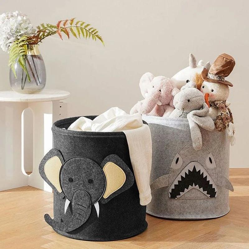 Hemasa large capacity baby toy storage bucket / Large Laundry Hamper Kid Toys Storage Basket Clothes Organizer