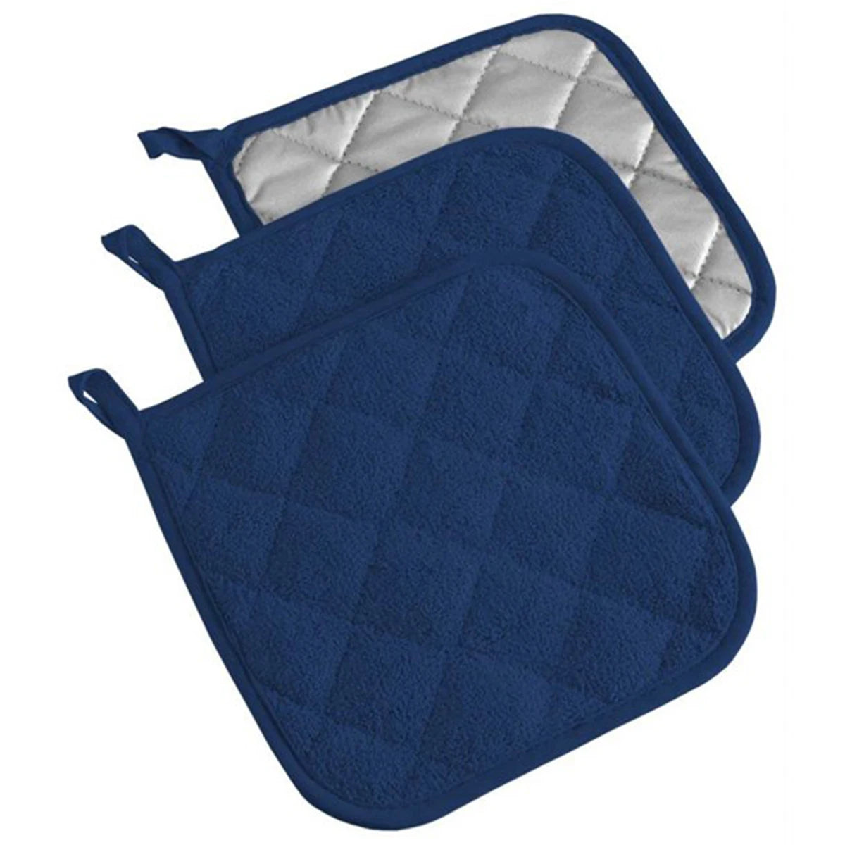 Tejesa 3Pcs Potholder Placemat Cotton Hot Pot Pad for Kitchen Rag Cooking Oven Bake Table Protecti Mat Thick Thermal Insulation Cover