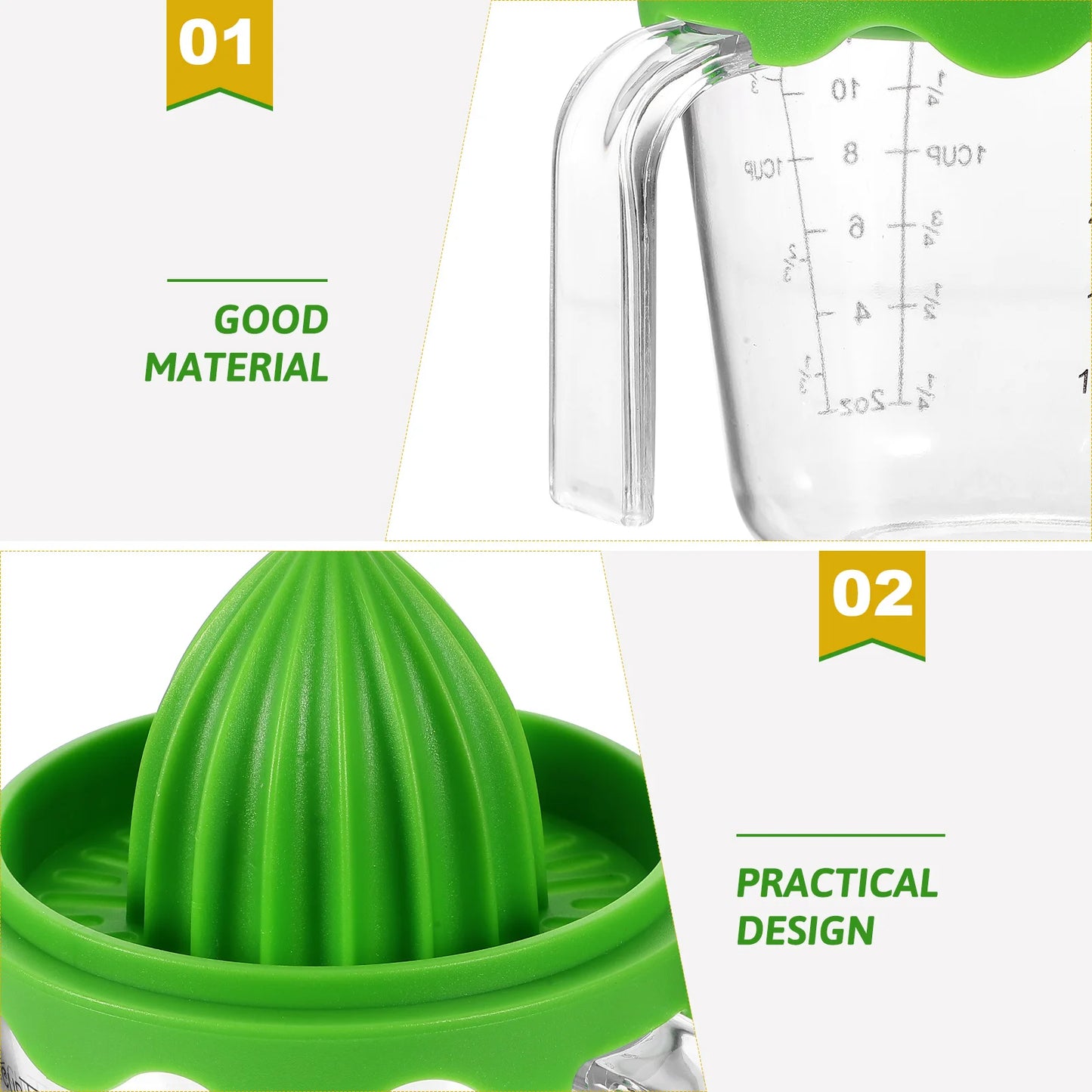 Hemasa Citrus Juicer Detachable Lemon Squeezer Small Fruit Juice Squeezer Multi-use Small Juicer Tool
