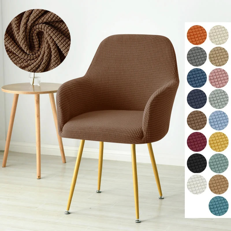 1/4/6pcs Elastic Polar Fleece High Arm Chair Covers Dining Adjustable Armchair Covers Hotel Bar Seat Slipcovers for Home Wedding