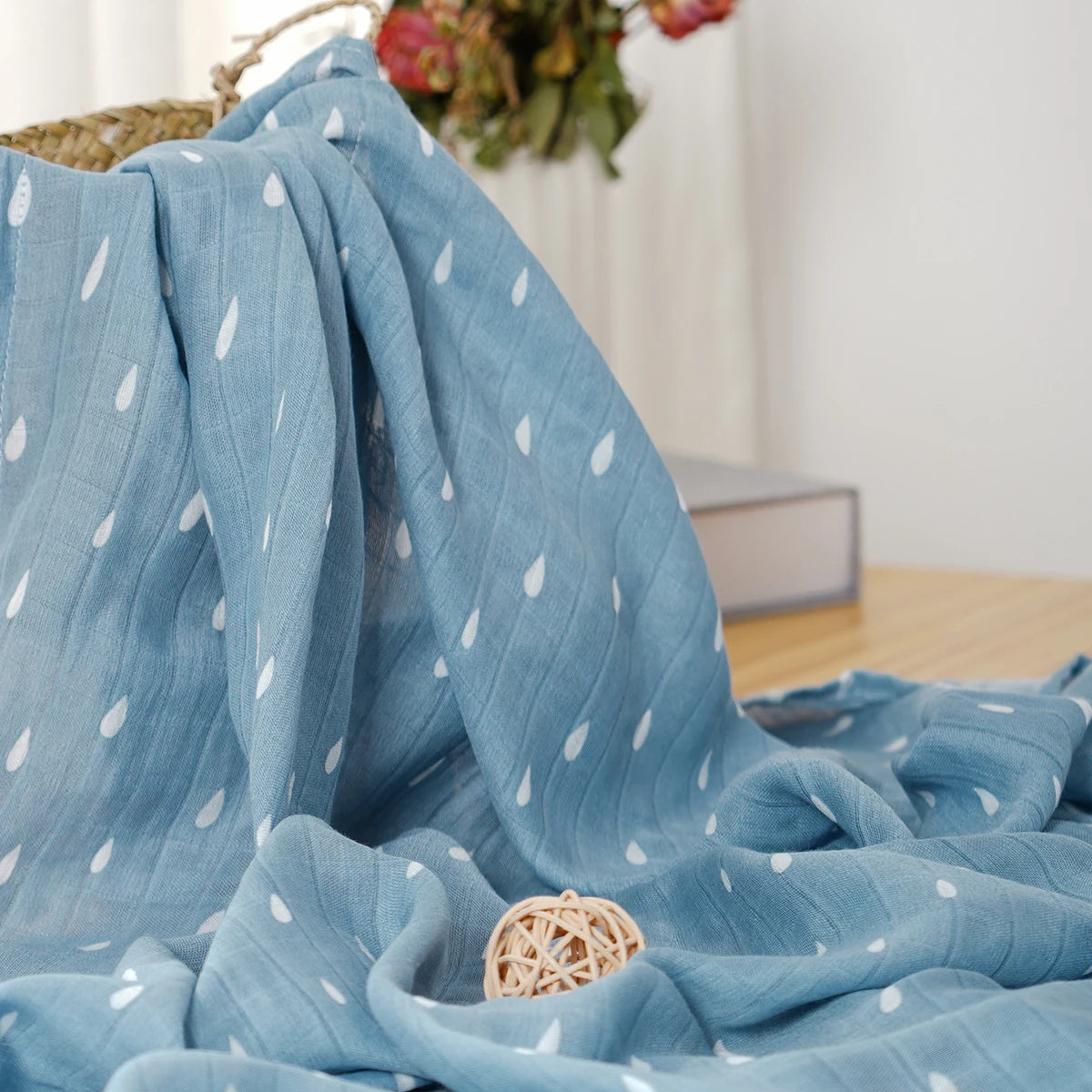 Tejesa Bamboo Cotton Baby Muslin Swaddle Blanket Newborn Bath Towel Infant Wrap