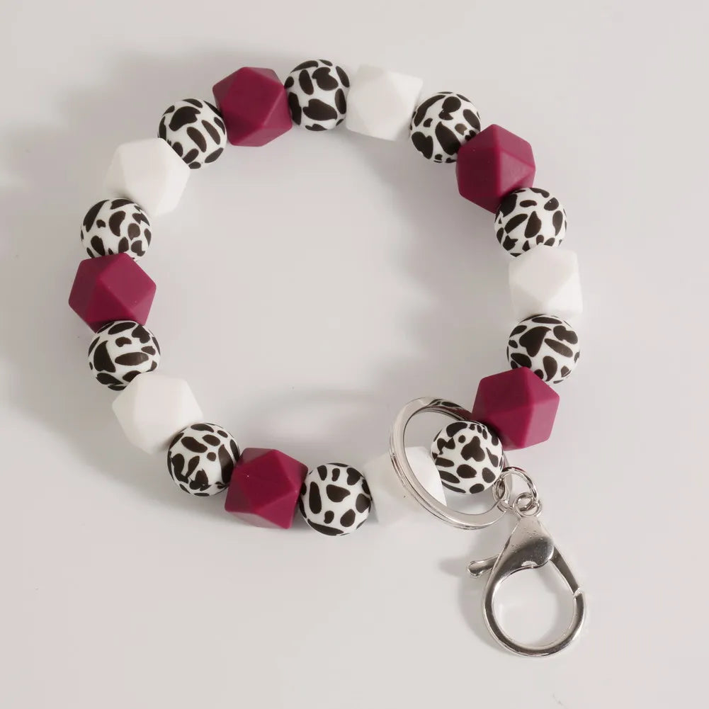 Hemasa   Silicone Beads Keychain Wristlet