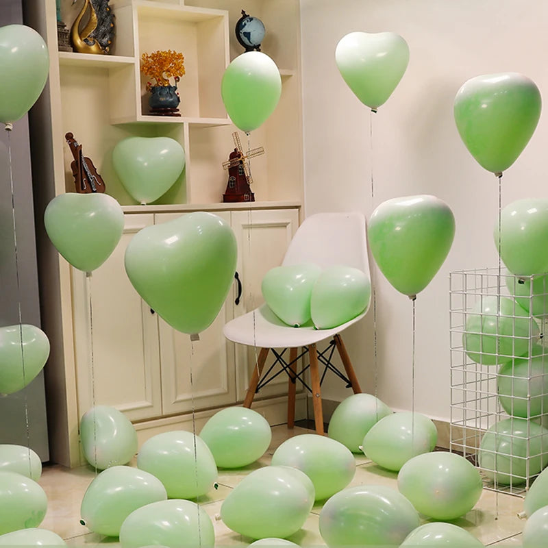 12Inch Heart shape Balloons Love Inflatable Air Helium Balloon room Day Marriage Wedding Birthday Party Decor Supplies