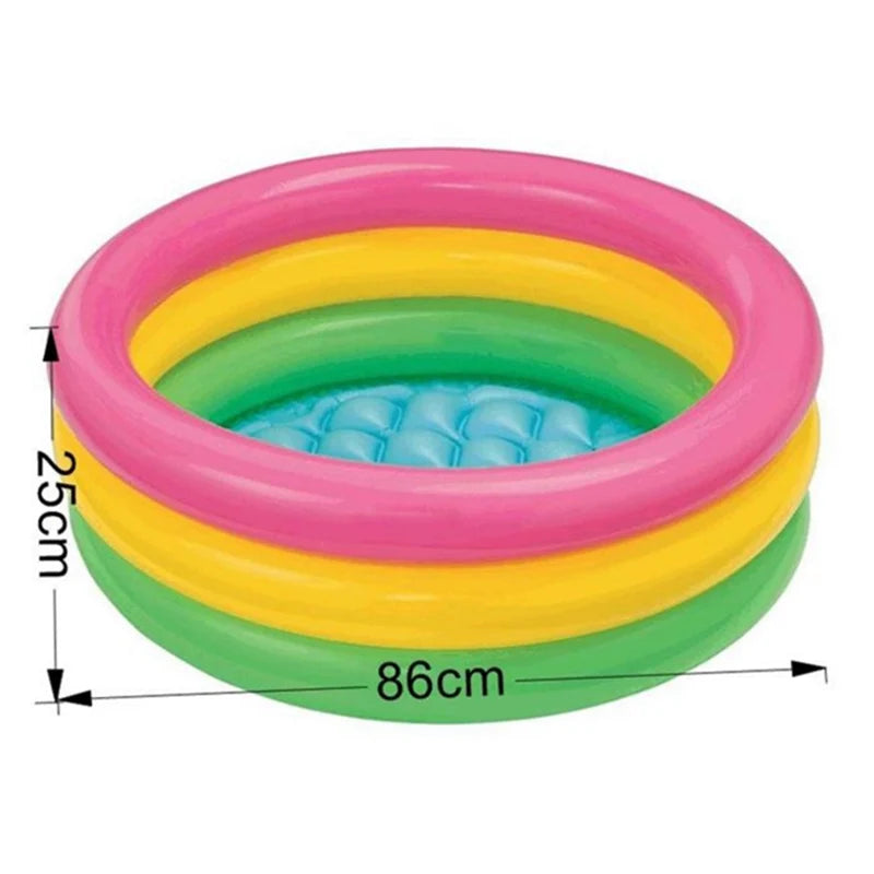 Hemasa Summer Pool Baby Paddling Play Basin Bathtub Portable Kids Outdoors Sport Play Toys Inflatable Round Mini Swimming Pool Children