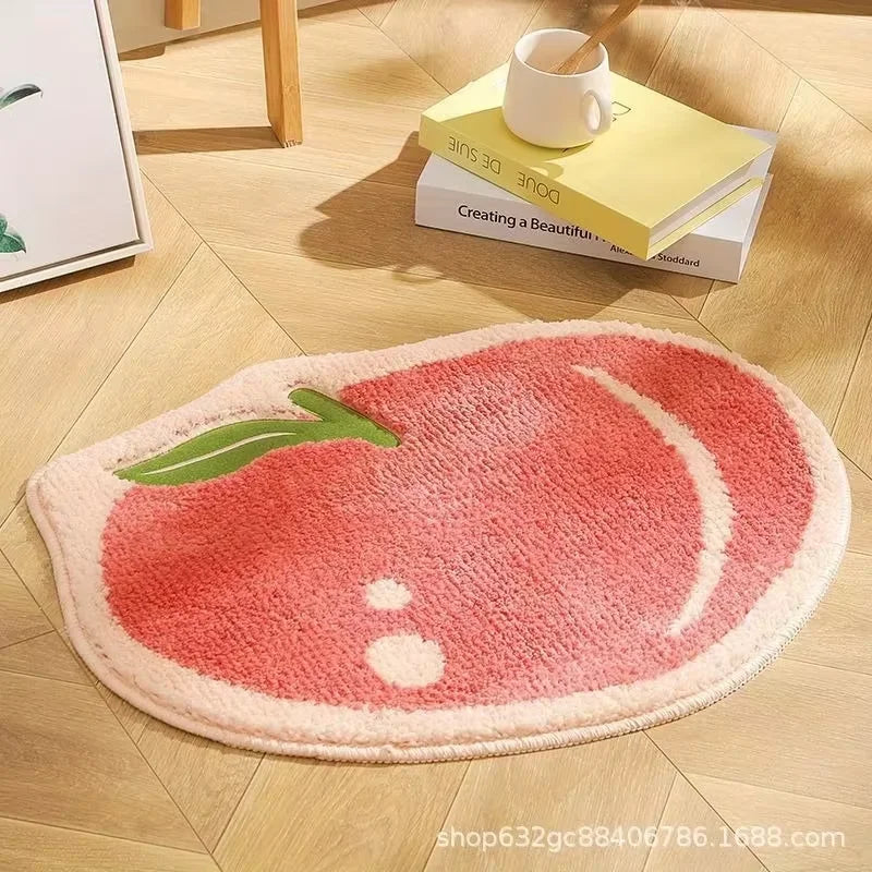 Tejesa Fruit Carpet Special-Shaped Carpet For Live Room  For Bedroom Soft Bedside Rug Waterproof Home Decorati