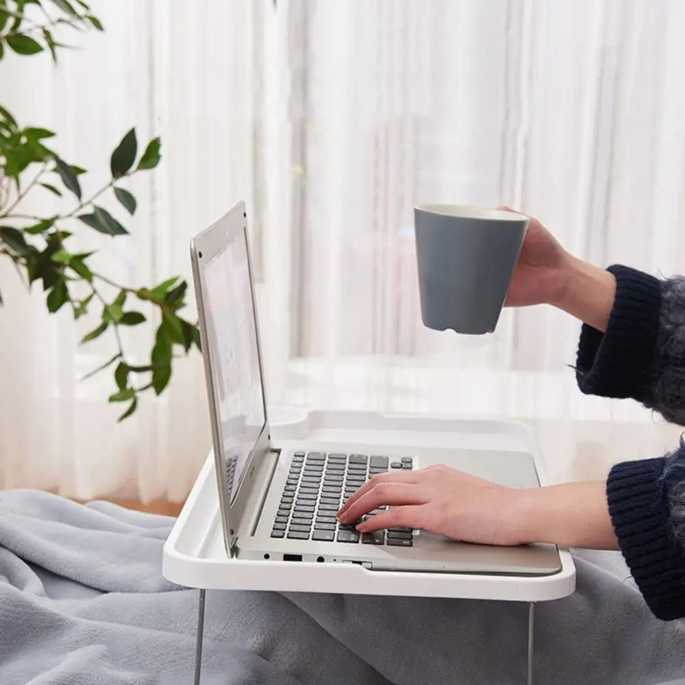 Hemasa Breakfast Bed Tray Multi-Function with Stand Laptop Bed Desk Bed Table Lap Desk Foldable