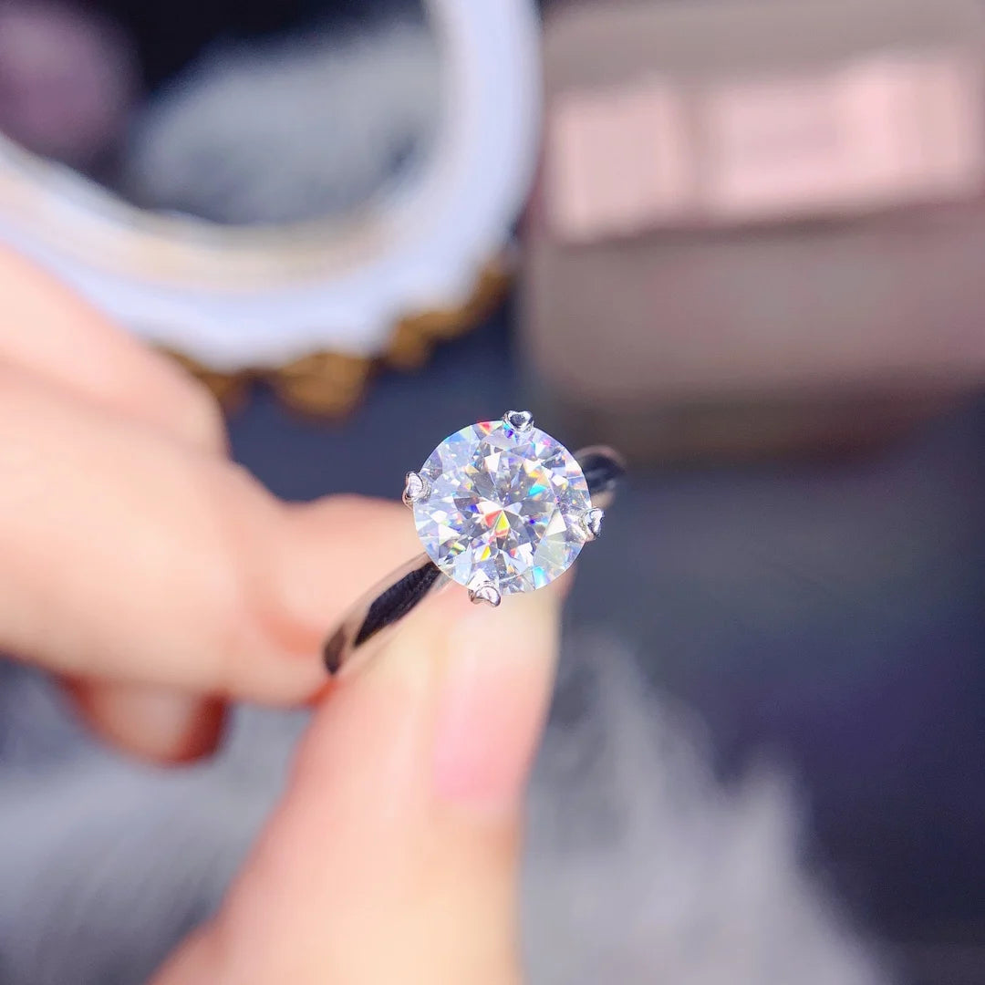 Hemasa 3ct Moissanite  Diamond Ringfor  Bridal Wedding /Party