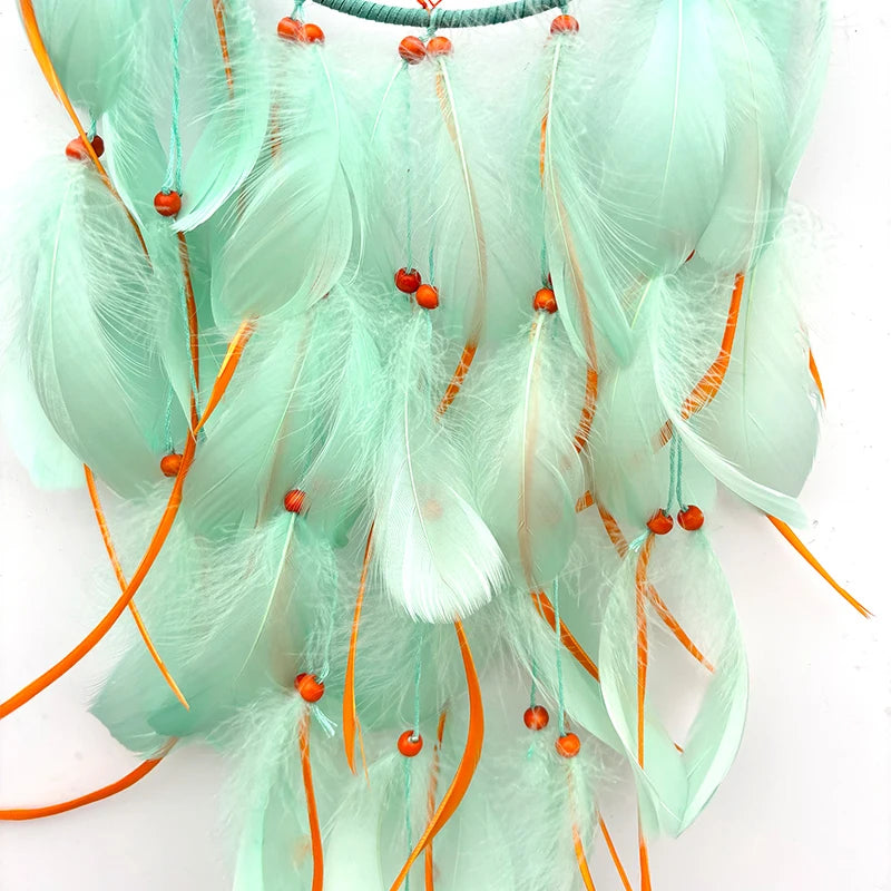 Tejesa Dream Catcher Hand-woven Feathers Wind Chimes Wall Pendants Birthday Party Hanging Ornaments Home Decor Spiritual Gifts