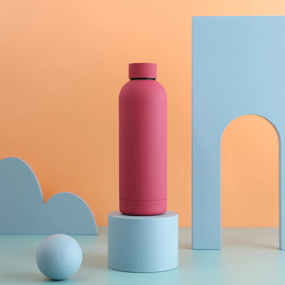 Hemasa 500ML Sports Water Bottle Stainless Steel Thermals Cup Double Wall /304 Vacuum Tumbler Office and Home Insulated Mug
