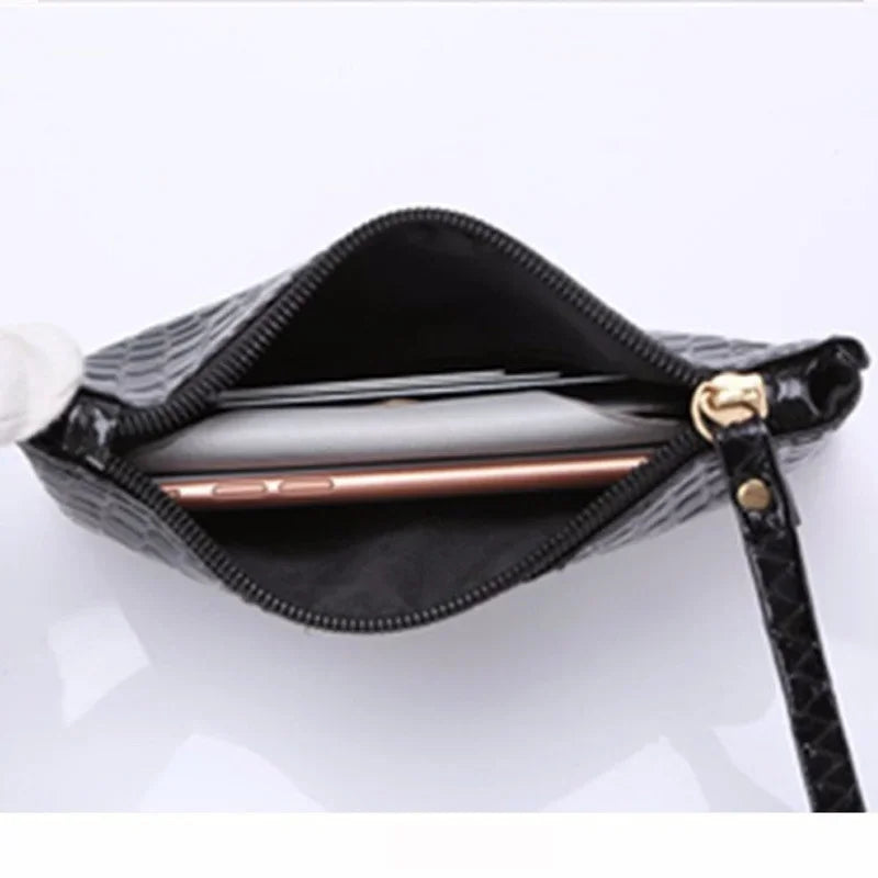 Women Coin Purse with Zipper Ladies Black Money Wallet Bag Designer Pu Leather Female Coin Purse Card Holder Wallet Pouch
