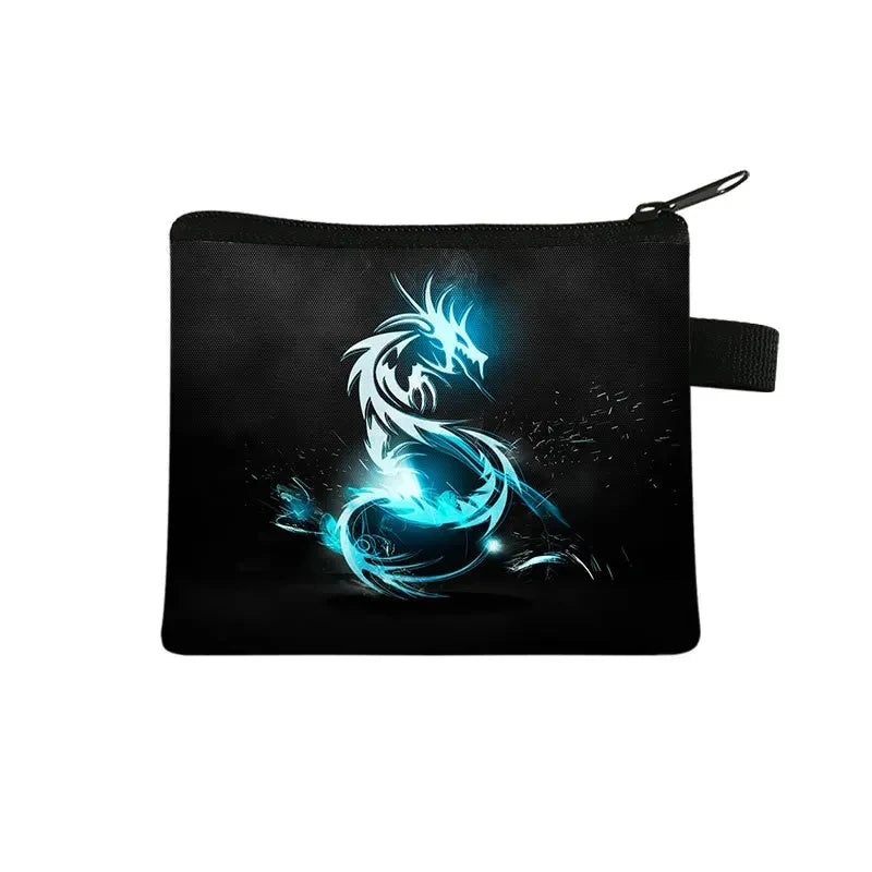 Tejesa   Dinosaur print  coin purse wallet /children coin purse /key case card holder coin square storage bags