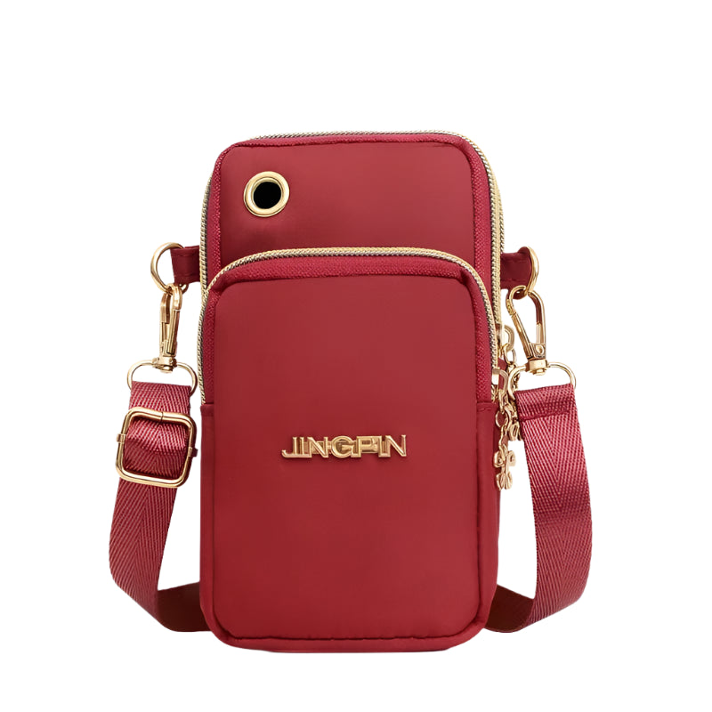Hemasa Mobile Phone Bag Women's Crossbody Mini Bags /Neck Hanging Running  shoulder Bag 3 Layer Wallet