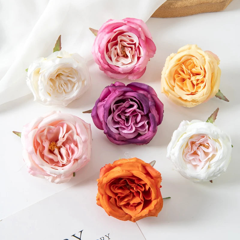 Artificial Flowers Silk Peony Home vase table Party Wedding Decoration Outdoor Garden Christmas Wreaths Flower Wall Scrapbooking