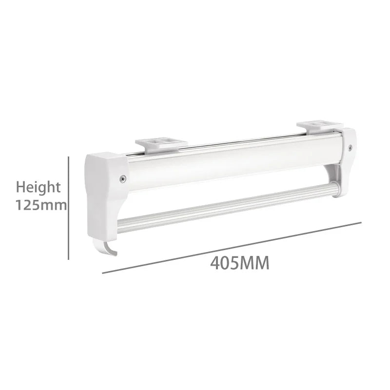 Hemasa Adjustable Wardrobe Clothing Rail Heavy Duty Pull-Out Closet Valet Rod 25CM Top Mount Wardrobe Hanger Rack Bar Ball Slide