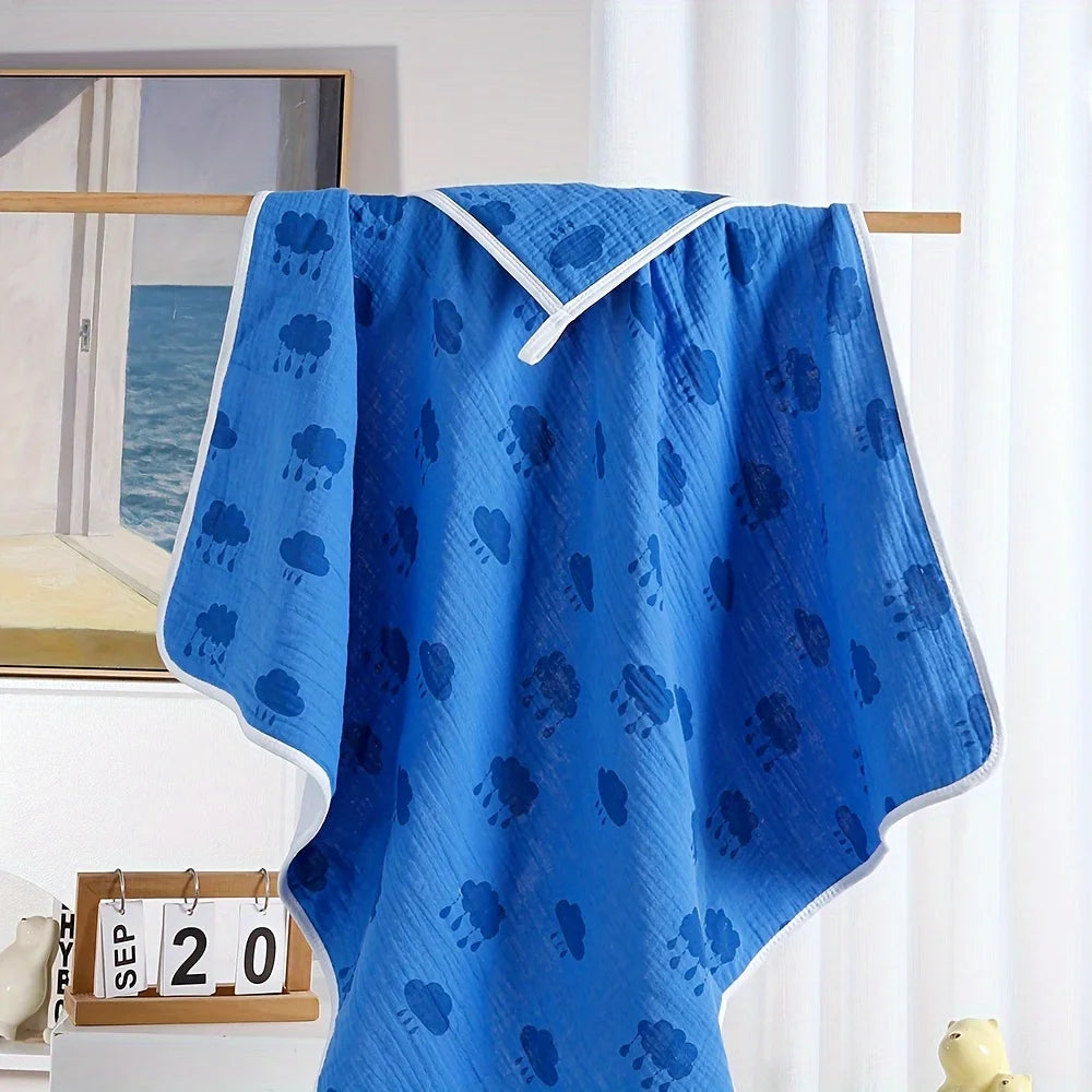 Tejesa 2Pcs New 100% Cotton Breathable Baby Swaddle Blanket Newborn Bath Towel Infant Quilt
