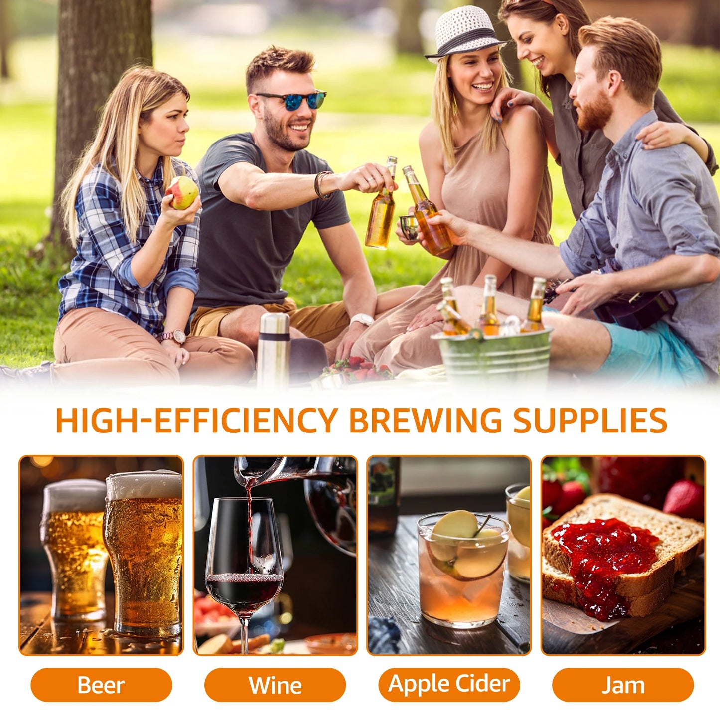 Tejesa 6Pcs Mesh Strainer Bag Reusable Straining Bag with Adjustable Drawstring Wine Brew Bags Aelf-made Juice Wine Fermentation Bag