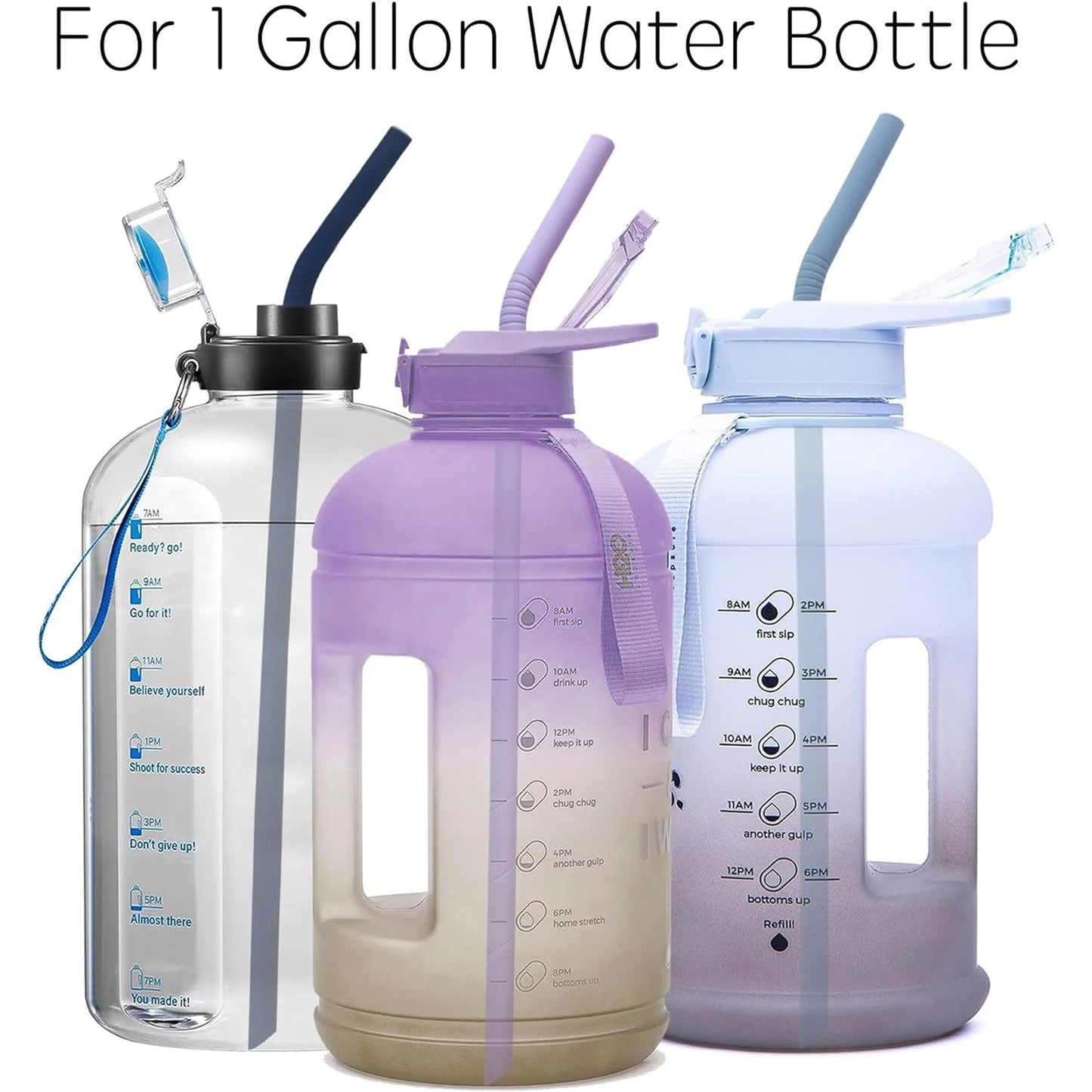 Hemasa Pastel Color 14” Extra Long Silicone  Straw for  40 oz Cup, Reusable Flexible Tall Giant Big Drinking Straw -6 pack