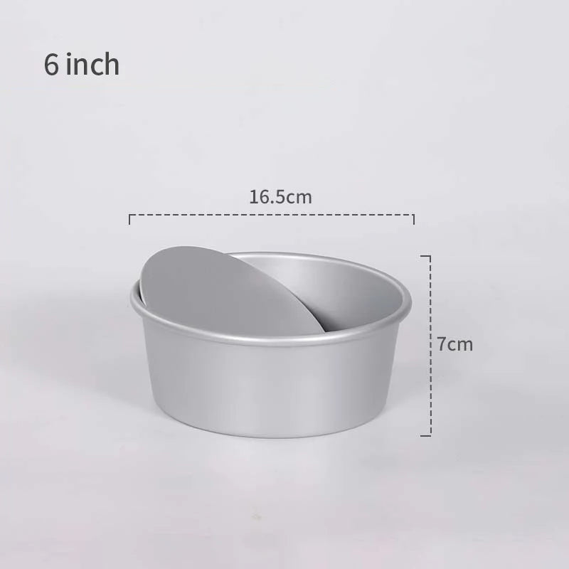 Heamasa 4/5/6/7/8/9/10 Inch Birthday Cake Mold Shaped Aluminum Alloy Cake Mold Baking Tray Mold Bakeware Cake Trays