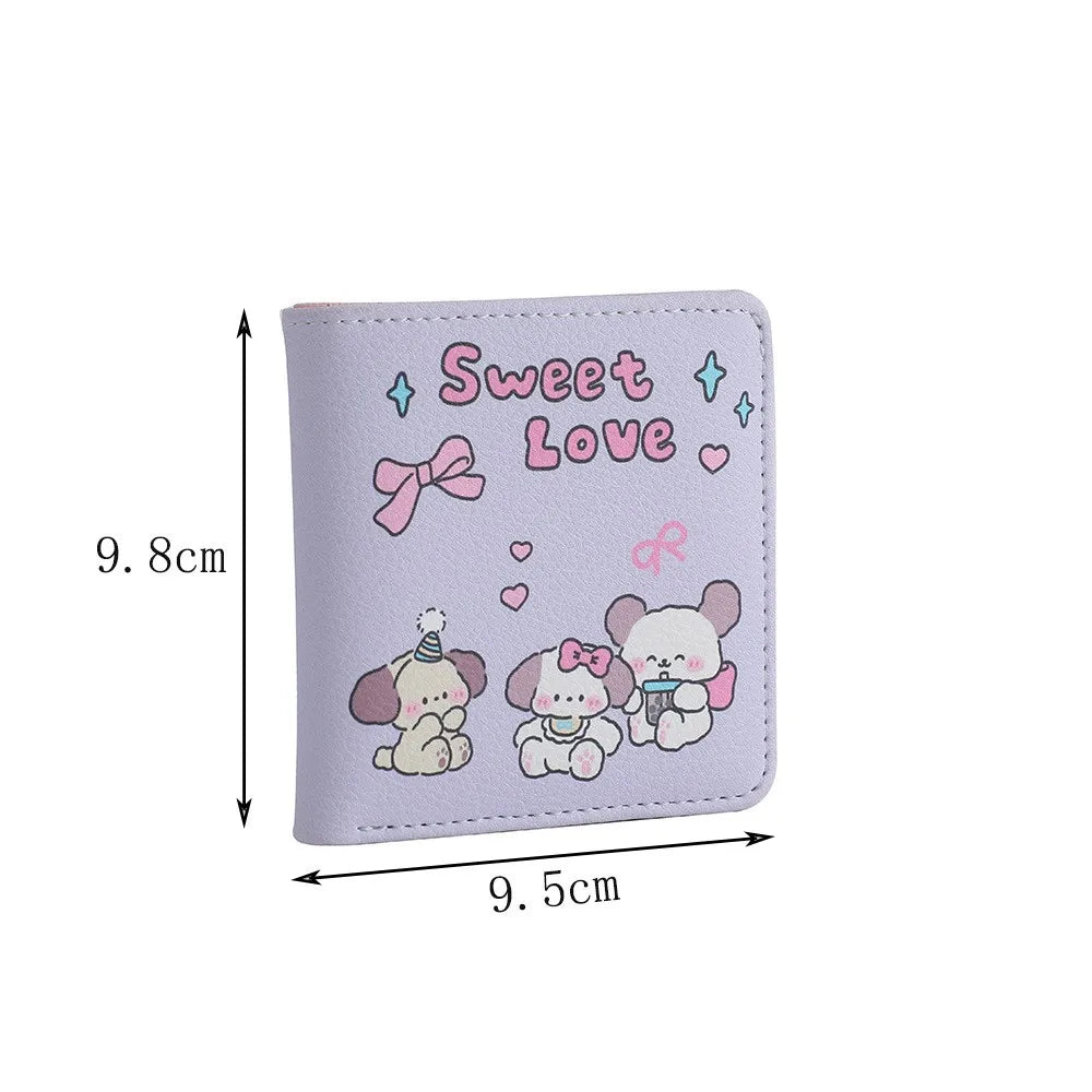 Creative Cartoon Student Wallets Portable Card Organizer Girls Card Holder Portable Coin Money Pouch Women Wallet Female Purses