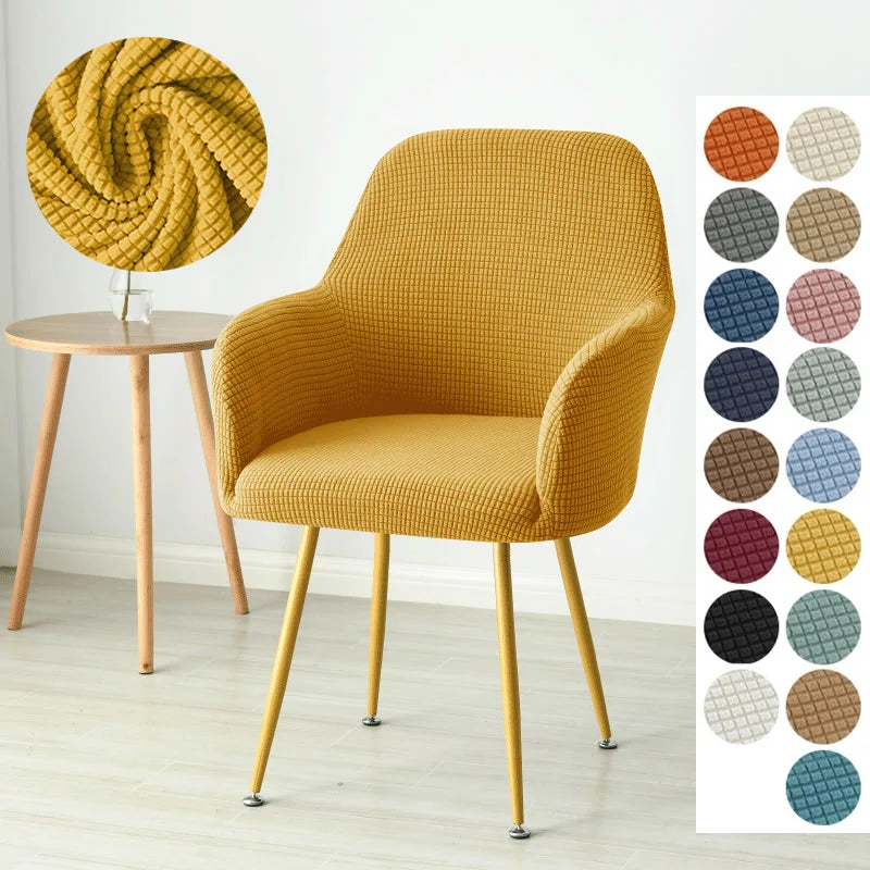 1/4/6pcs Elastic Polar Fleece High Arm Chair Covers Dining Adjustable Armchair Covers Hotel Bar Seat Slipcovers for Home Wedding